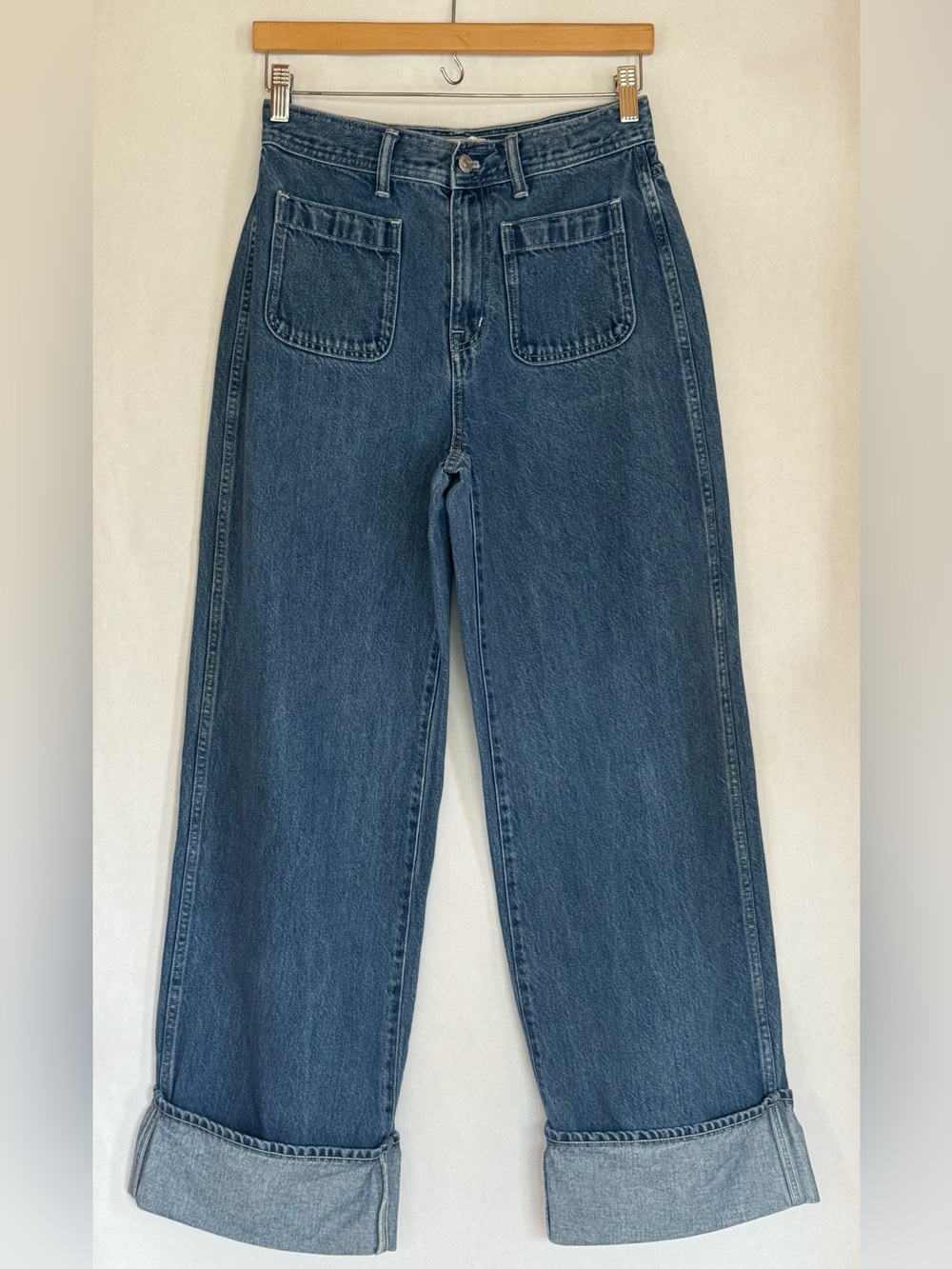 Madewell Light Blue Women’s wide-leg Jeans - Washed Blue